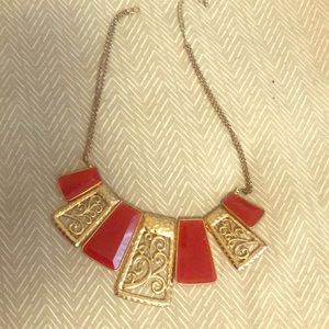 Red and gold necklace